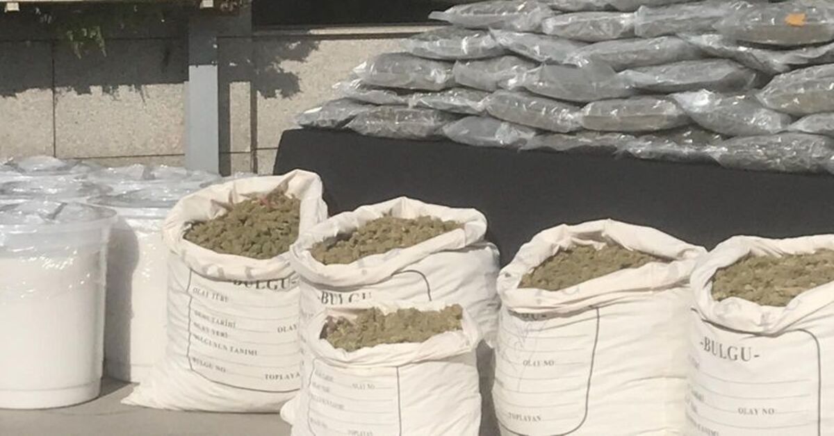 5 tona yakın uyuşturucu ele geçirildi!