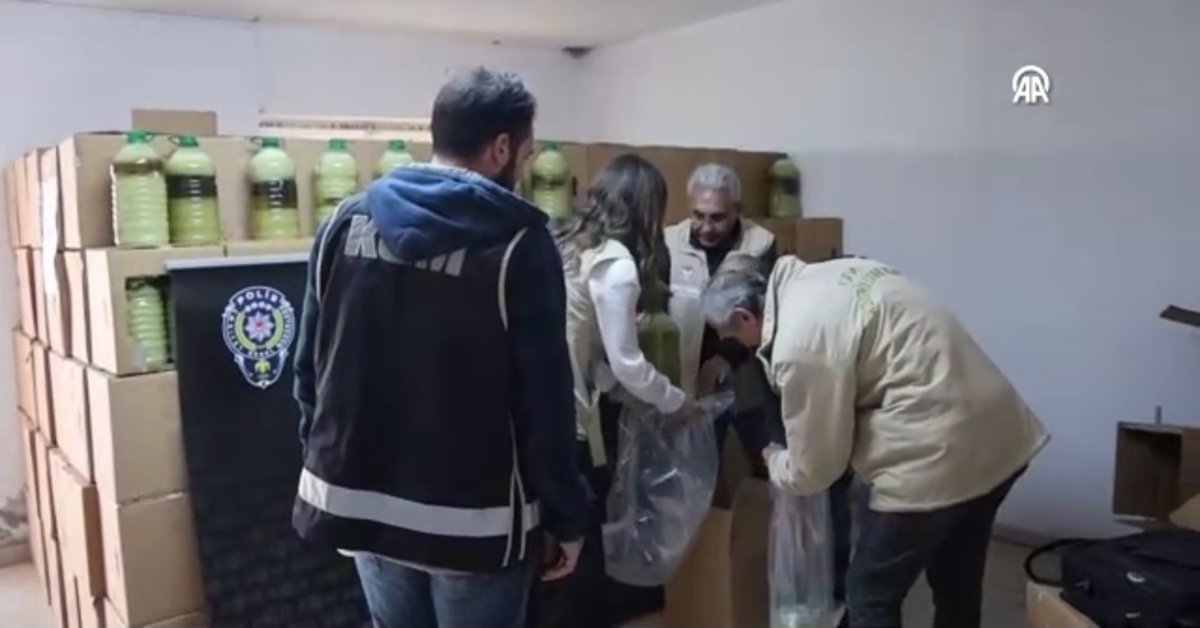 Nevşehir’de 5 bin 370 litre sahte zeytinyağı ele geçirildi